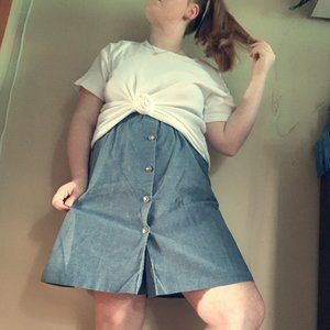 Vintage Blue Skort